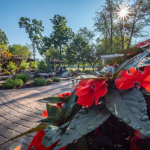 Ornamental landscaping.