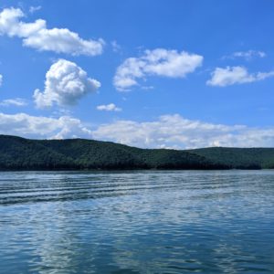 Pennsylvania Rolling Mountains from a Body of Water